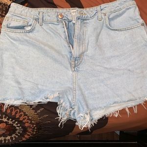 Forever 21 Light Wash Denim Shorts
